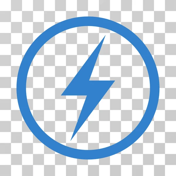 Símbolo de electricidad redondeado Vector icono — Vector de stock