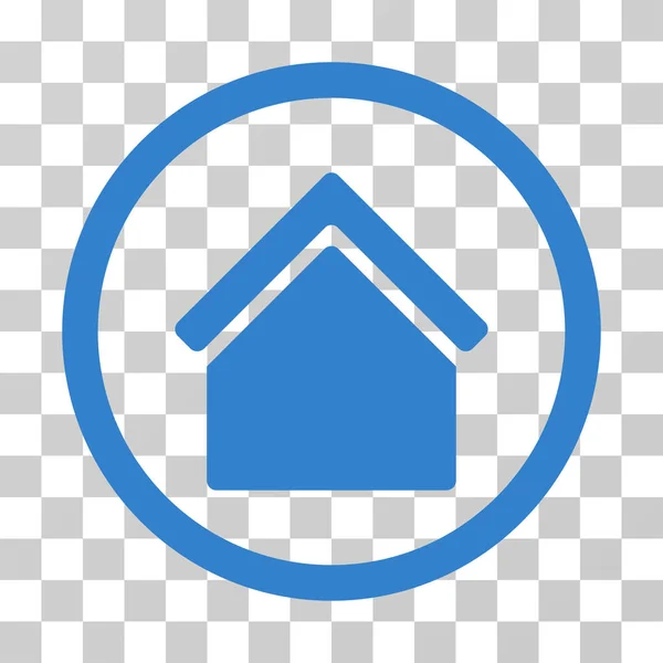 Huis afgeronde Vector Icon — Stockvector