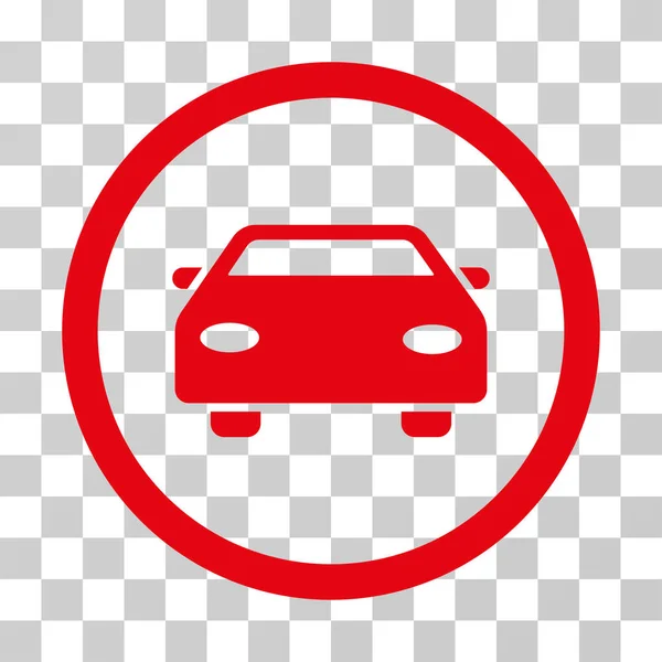 Icono vectorial redondeado coche — Vector de stock