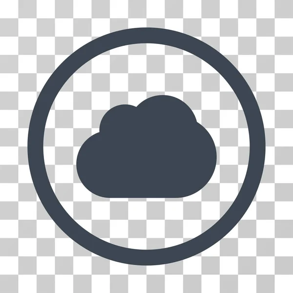 Εικονίδιο σύννεφου στρογγυλεμένες διάνυσμα — Διανυσματικό Αρχείο