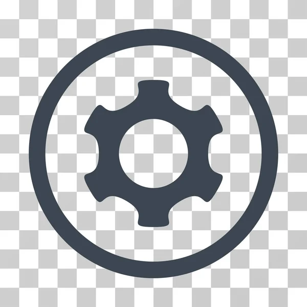 Gear Rounded Vector Icon — Stock Vector