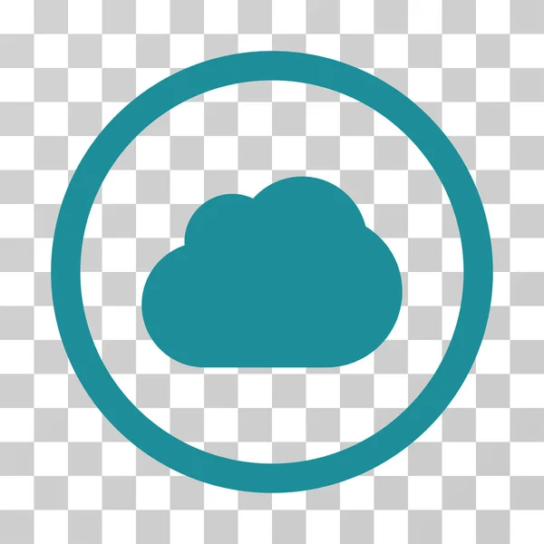 Cloud zaoblené vektorové ikony — Stockový vektor