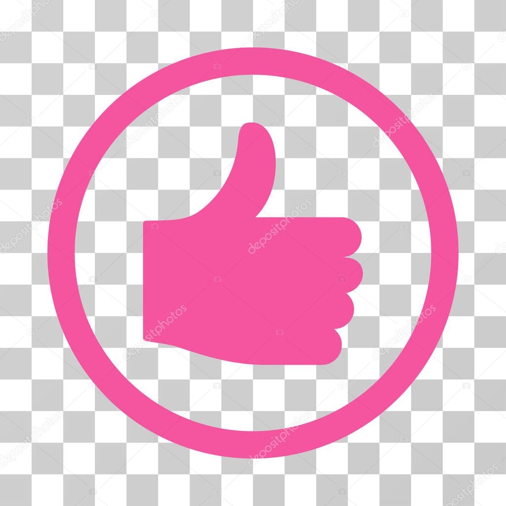 Thumb Up Rounded Vector Icon