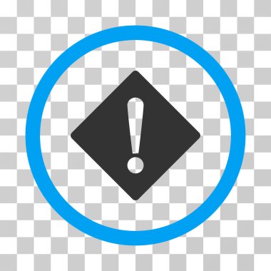 Hata yuvarlak vektör simgesi