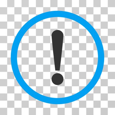 Ünlem işareti vektör simge yuvarlak