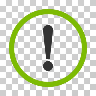 Ünlem işareti vektör simge yuvarlak