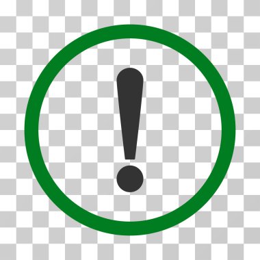 Ünlem işareti vektör simge yuvarlak