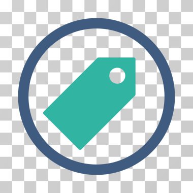 Etiketi yuvarlak vektör simgesi