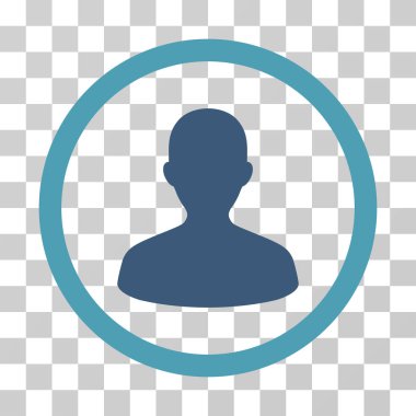 Kullanıcı yuvarlak vektör simgesi