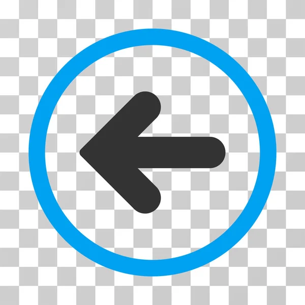 Pijl links afgerond Vector Icon — Stockvector
