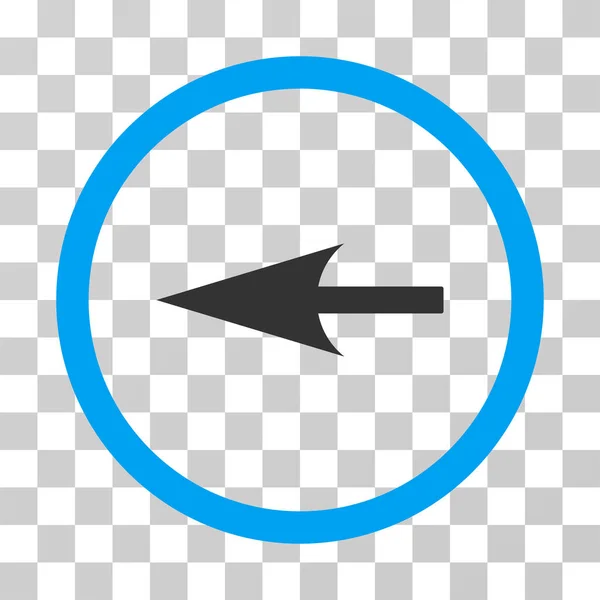 Icône vectorielle arrondie à flèche gauche nette — Image vectorielle