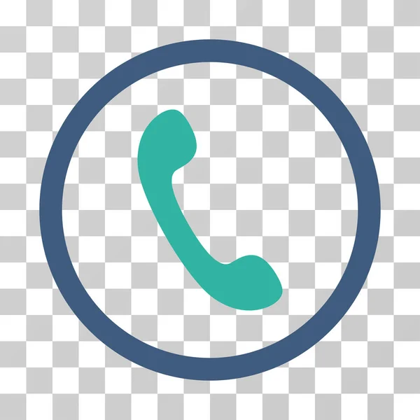 Phone Rounded Vector Icon — Stock Vector