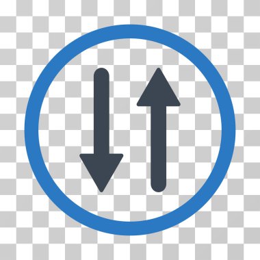 Oklar dikey yuvarlak vektör simge değişimi