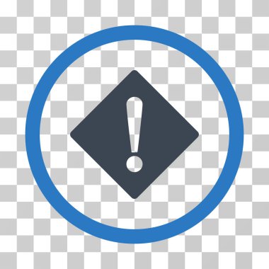 Hata yuvarlak vektör simgesi