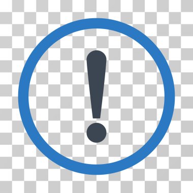 Ünlem işareti vektör simge yuvarlak