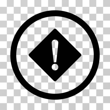 Hata yuvarlak vektör simgesi