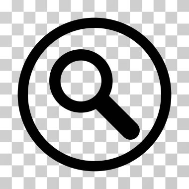 Arama yuvarlak vektör simgesi