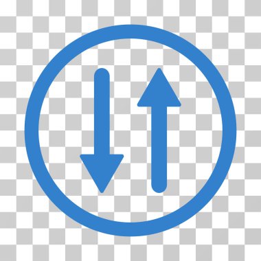 Oklar dikey yuvarlak vektör simge değişimi