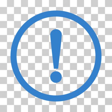 Ünlem işareti vektör simge yuvarlak