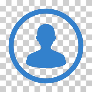 Kullanıcı yuvarlak vektör simgesi