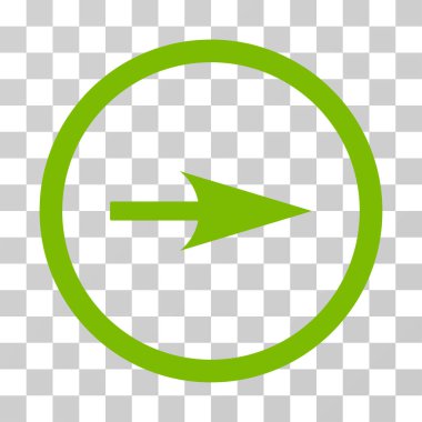 Ok ekseni X yuvarlak vektör simgesi