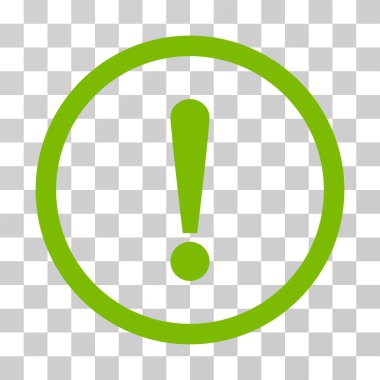 Ünlem işareti vektör simge yuvarlak