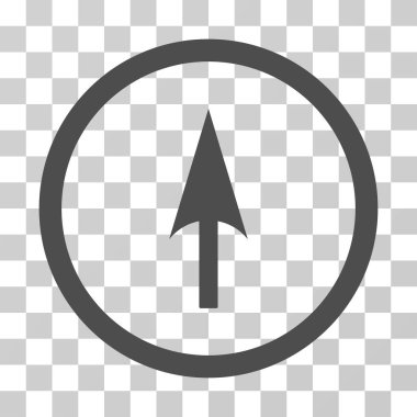 Ok eksen Y yuvarlatılmış vektör simgesi