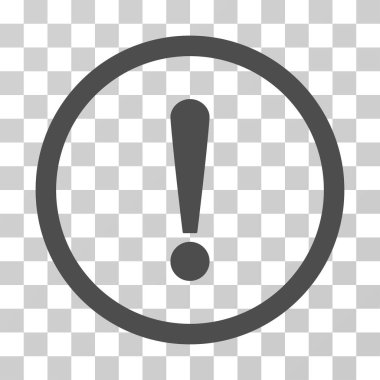 Ünlem işareti vektör simge yuvarlak