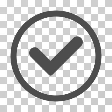 Evet yuvarlak vektör simgesi