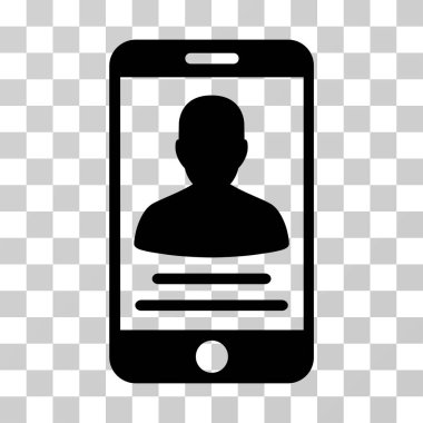 Mobil hesap vektör simgesi