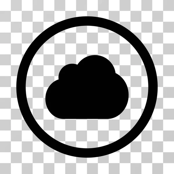 Nube redondeada Vector icono — Vector de stock