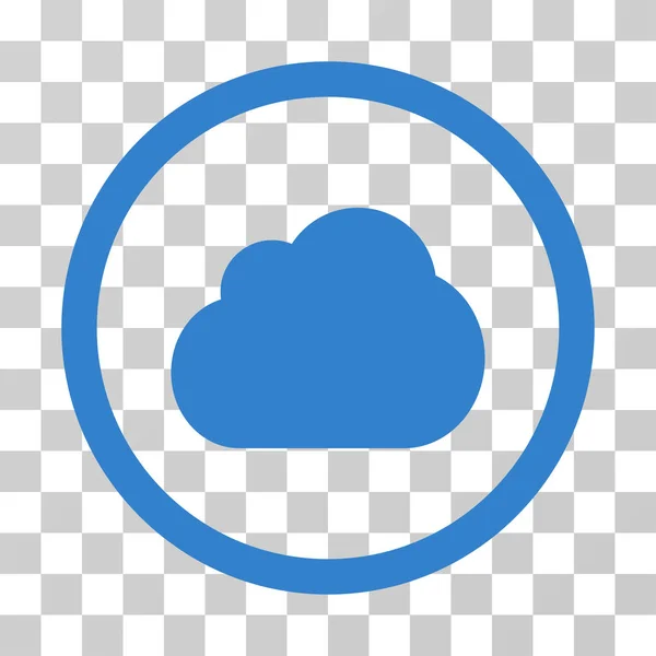 Ícone de vetor de nuvem arredondado — Vetor de Stock