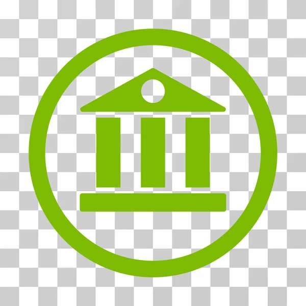 Bank afgeronde Vector Icon — Stockvector