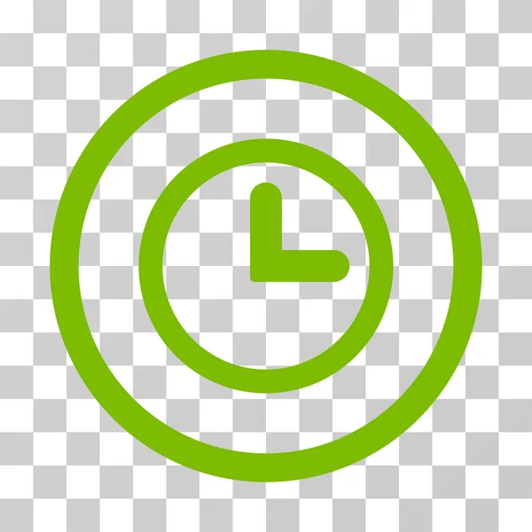 Reloj redondeado Vector icono — Vector de stock