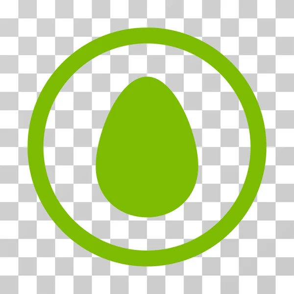 Egg Rounded Vector Icon — Stock Vector