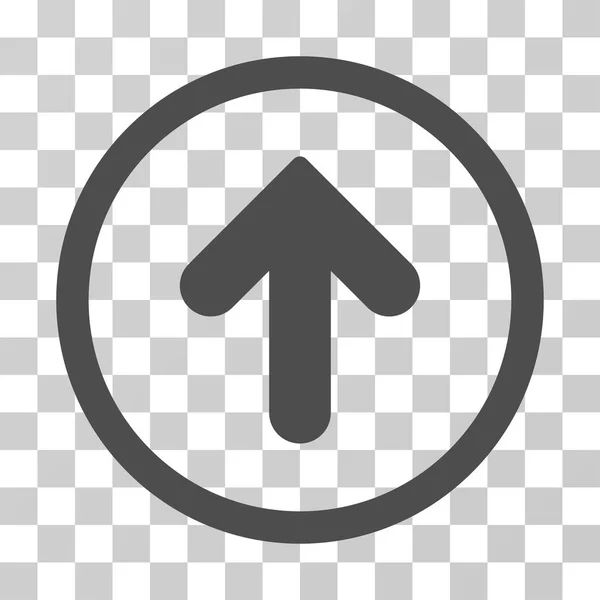 Flecha arriba redondeado icono vectorial — Vector de stock