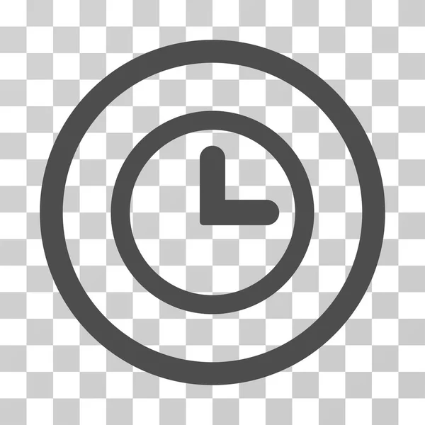 Uhr gerundetes Vektorsymbol — Stockvektor