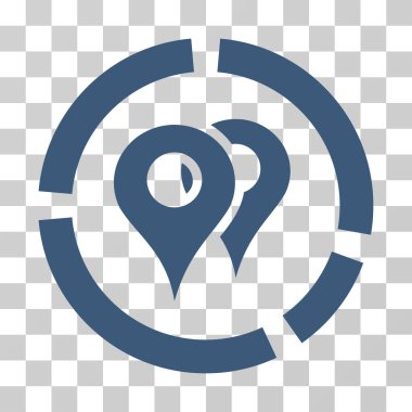 Geo diyagramı vektör simgesi