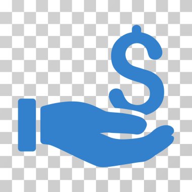 Kazanç el vektör simgesi