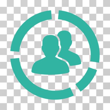 Demografi diyagramı vektör simgesi