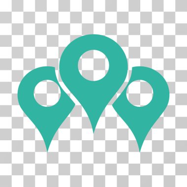 Harita yerleri vektör simgesi