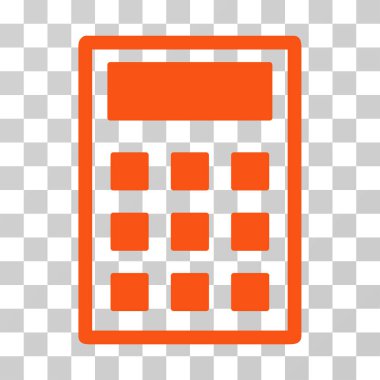 Hesap makinesi vektör simgesi