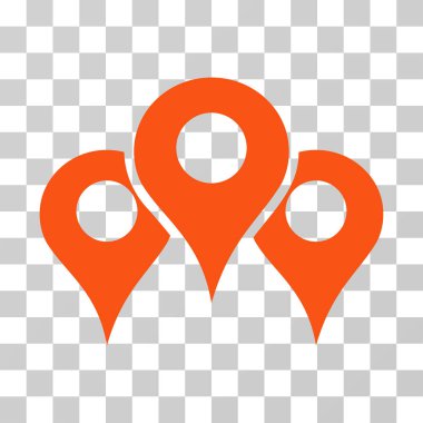 Harita yerleri vektör simgesi