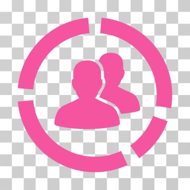 Demografi diyagramı vektör simgesi