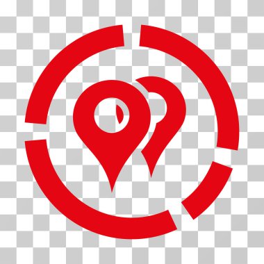 Geo diyagramı vektör simgesi