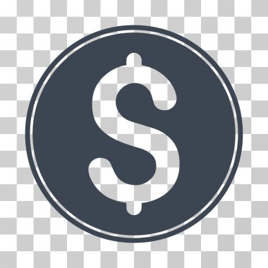 Dolar sikke vektör simgesi