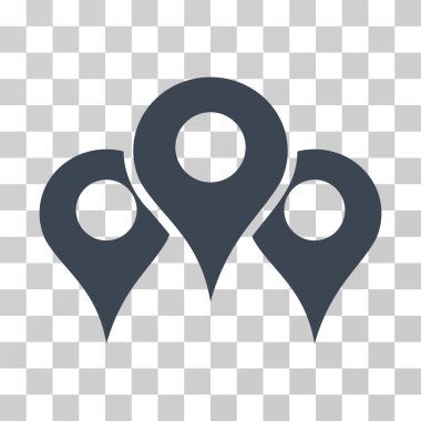 Harita yerleri vektör simgesi