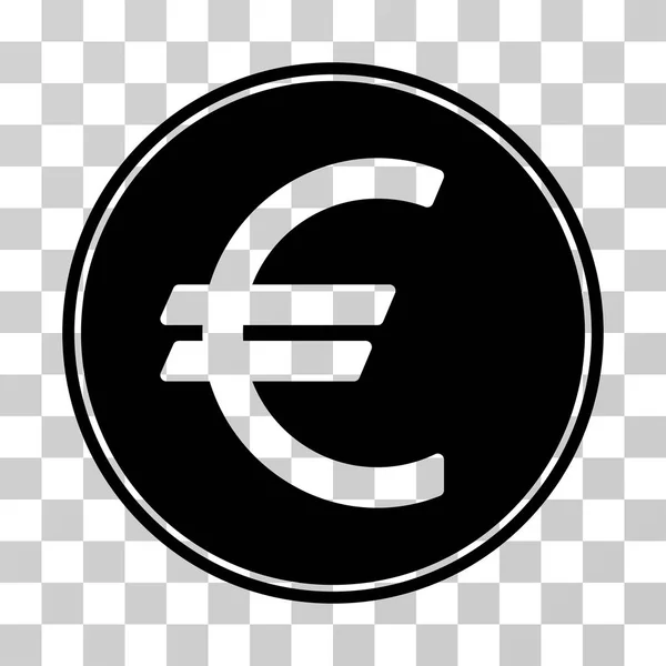 Euro Coin Vector Icon — Stock Vector