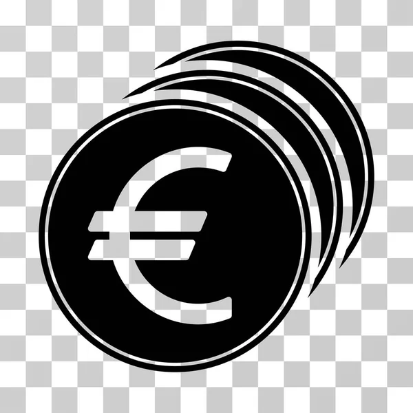 Euro mynt vektor symbol — Stock vektor