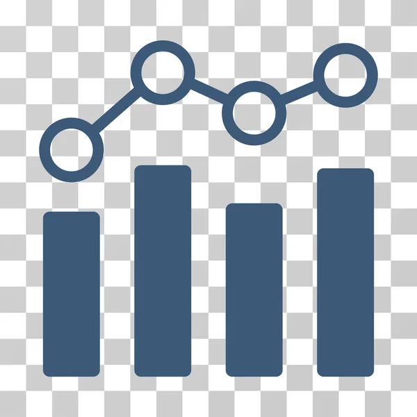 Gráfico de puntos Vector icono — Vector de stock